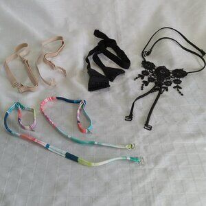 4 sets of bras straps mostly unused